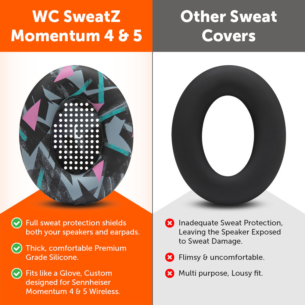 Wicked Cushions Sennheiser Momentum 4 & 5 Earpad Sweat Covers - WC SweatZ Momentum 4 & 5