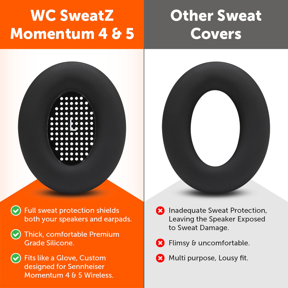 Wicked Cushions Sennheiser Momentum 4 & 5 Earpad Sweat Covers - WC SweatZ Momentum 4 & 5