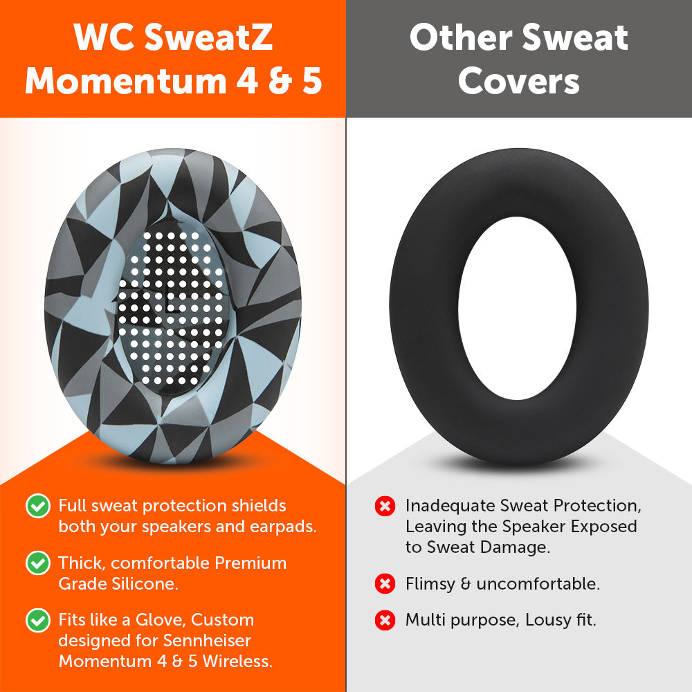 Wicked Cushions Sennheiser Momentum 4 & 5 Earpad Sweat Covers - WC SweatZ Momentum 4 & 5