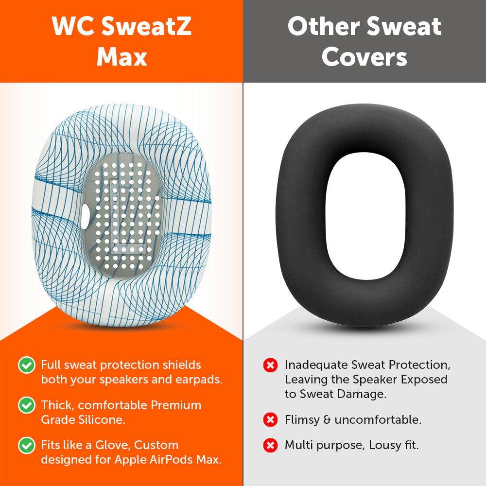 Wicked Cushions Apple Airpods Max 1 Earpad Sweat Covers - WC SweatZ Max