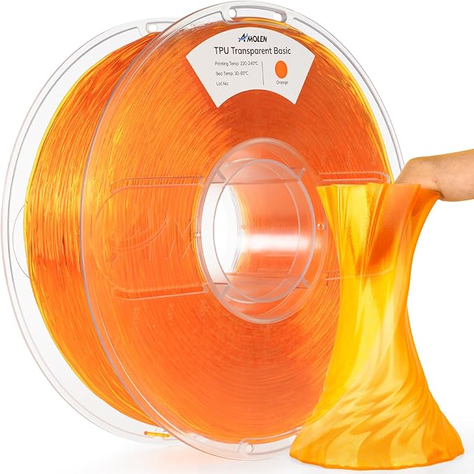 Amolen TPU Transparent 1.75mm, 1KG/2.2LB