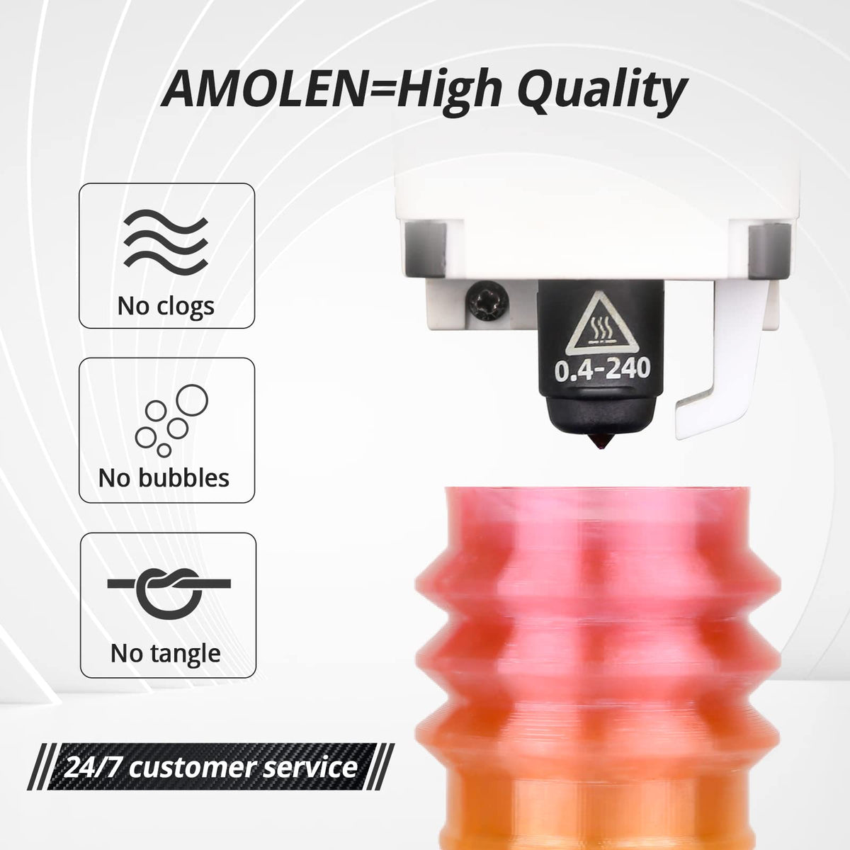 Amolen TPU Rainbow 1.75mm, 1KG