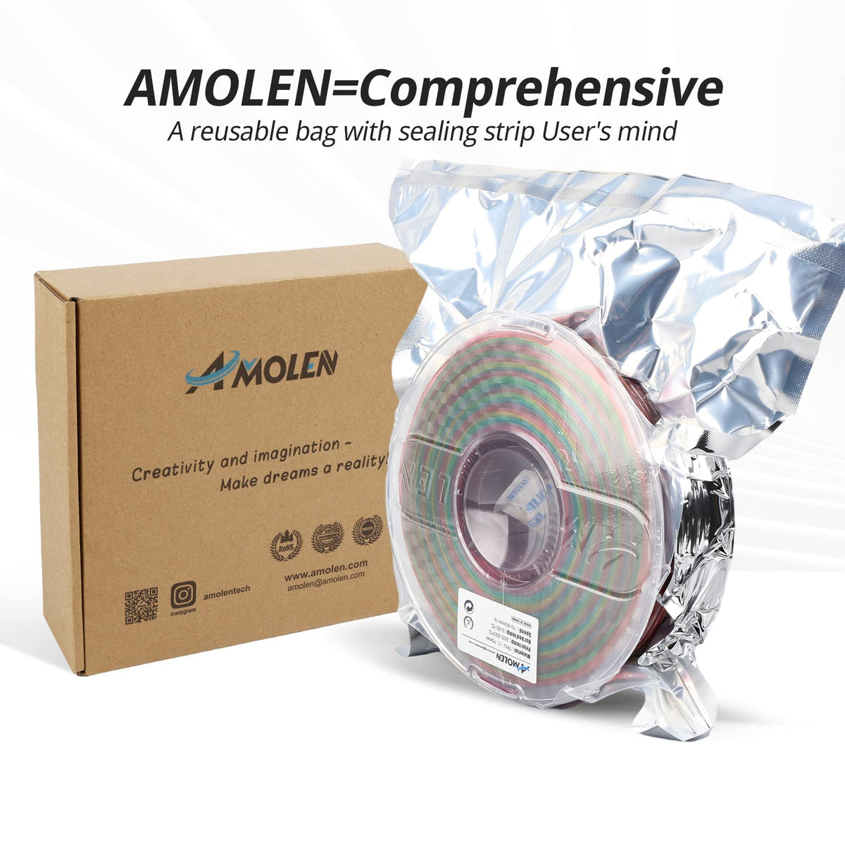 Amolen TPU Rainbow 1.75mm, 1KG
