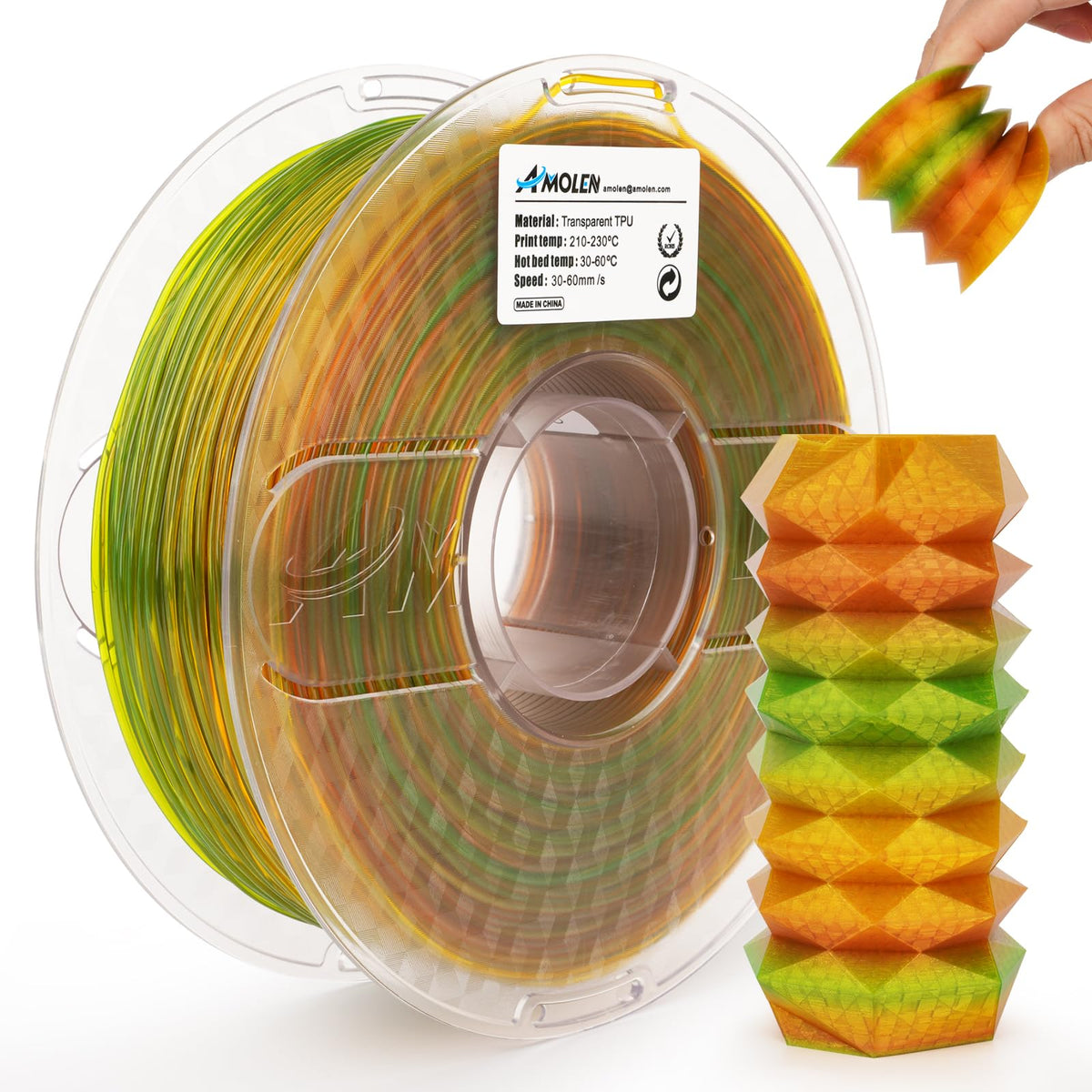 Amolen TPU Rainbow 1.75mm, 1KG