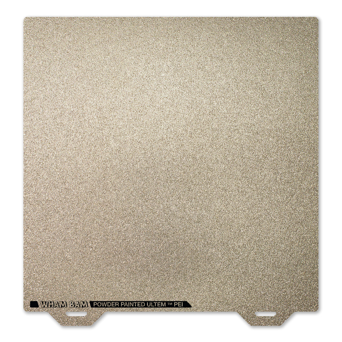 Wham Bam textured PEI Flexi Plate 310 x 310 mm showing plate outline