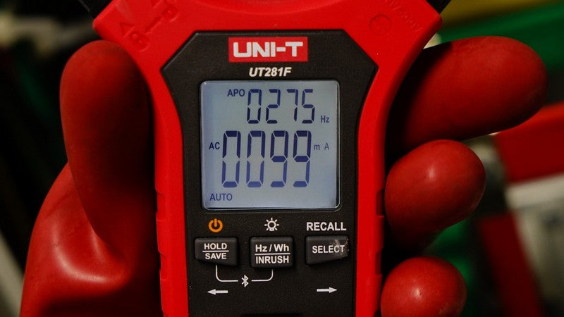UNI-T UT281F flexible AC power clamp meter — manufacturer illustration 13
