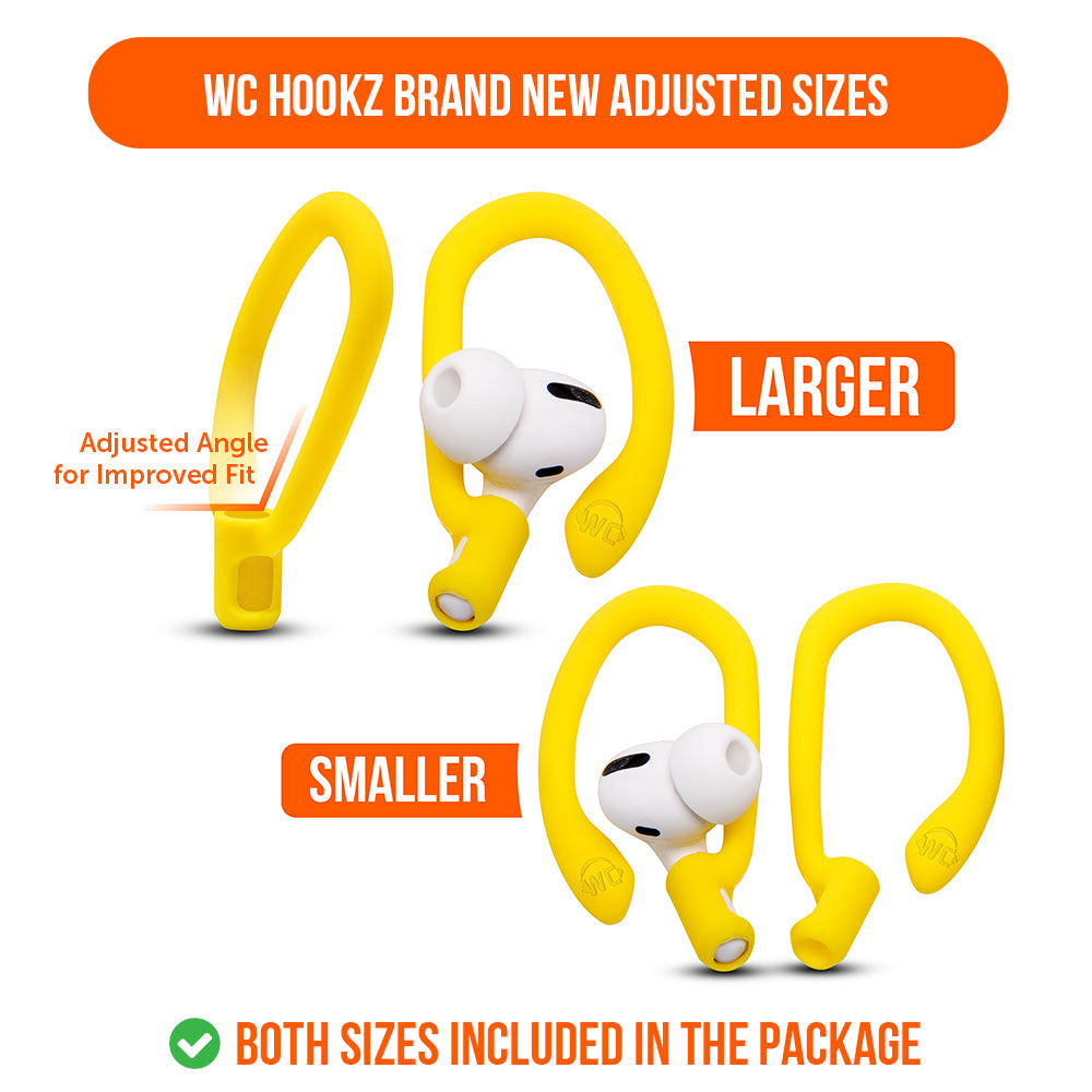 Wicked Cushions WC HookZ - Over Ear Hooks for Airpods Pro 1, 2 & Airpods 1, 2, 3