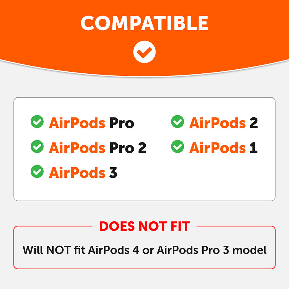 Wicked Cushions WC HookZ - Over Ear Hooks for Airpods Pro 1, 2 & Airpods 1, 2, 3