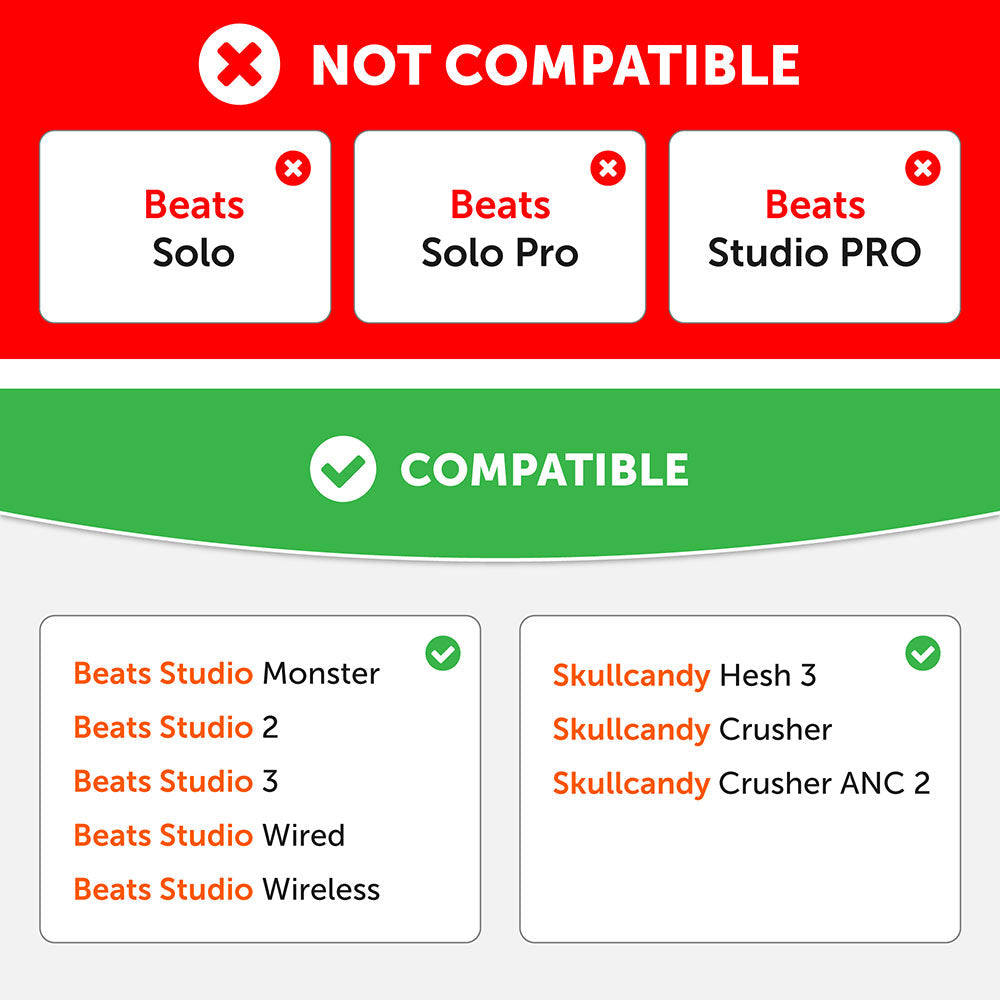 Wicked Cushions Beats Studio 2 & 3 Earpad Sweat Covers - WC SweatZ Studio