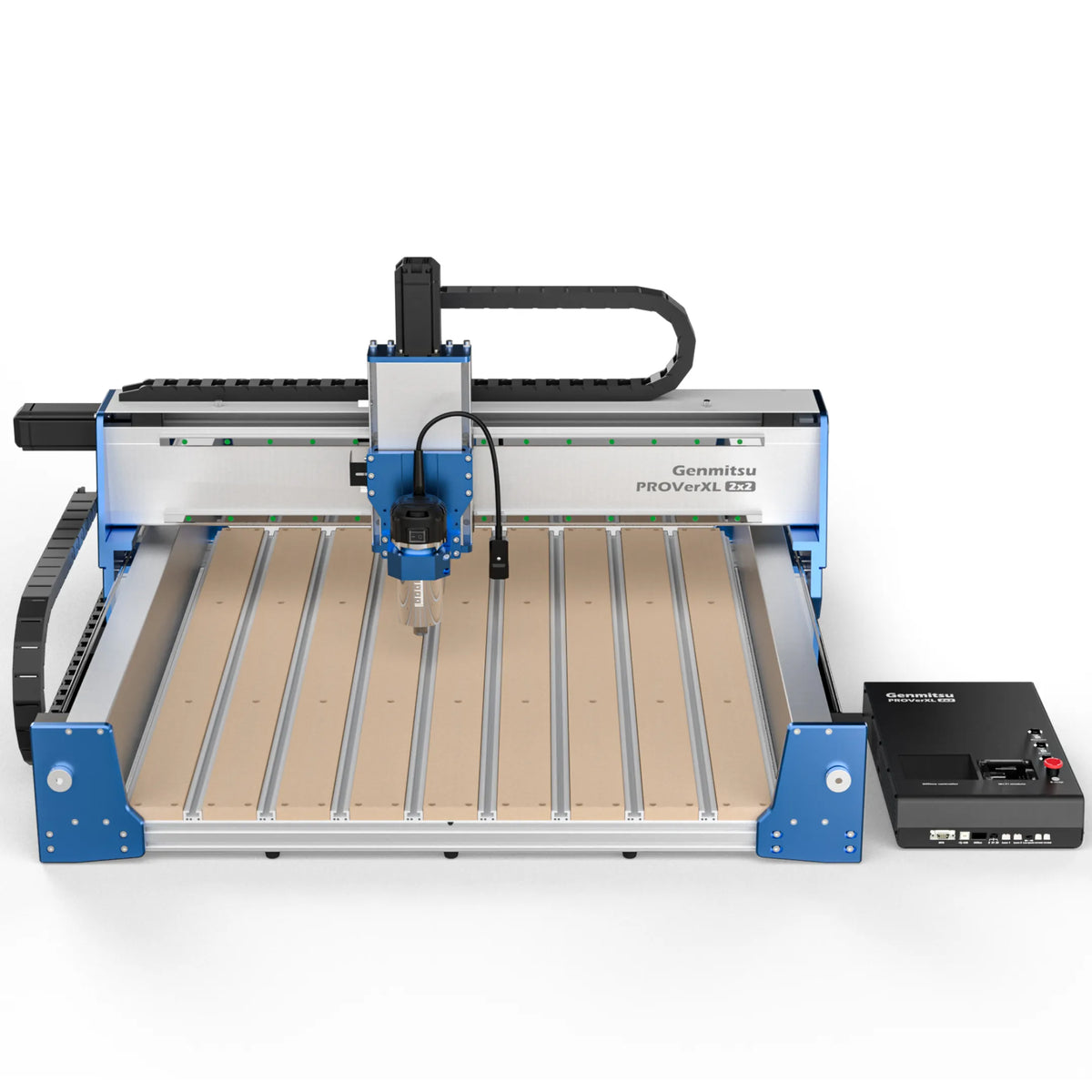 Genmitsu PROVerXL 2×2 CNC Router — 710W — front view of machine and control box