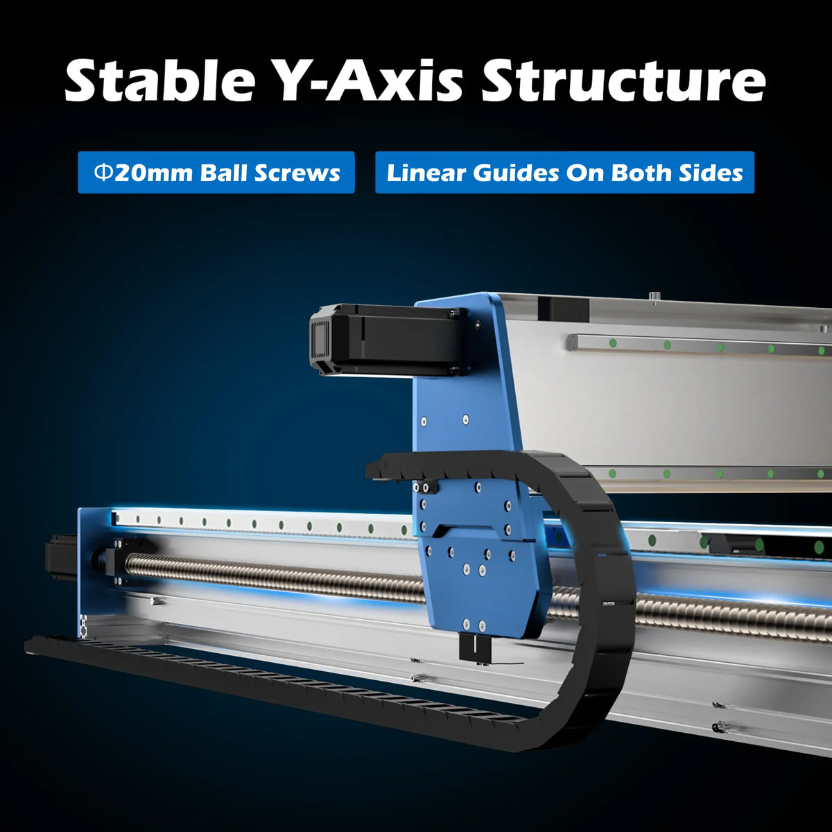 Genmitsu PROVerXL 2×2 CNC Router — 710W — Y-axis ball screws and linear guides