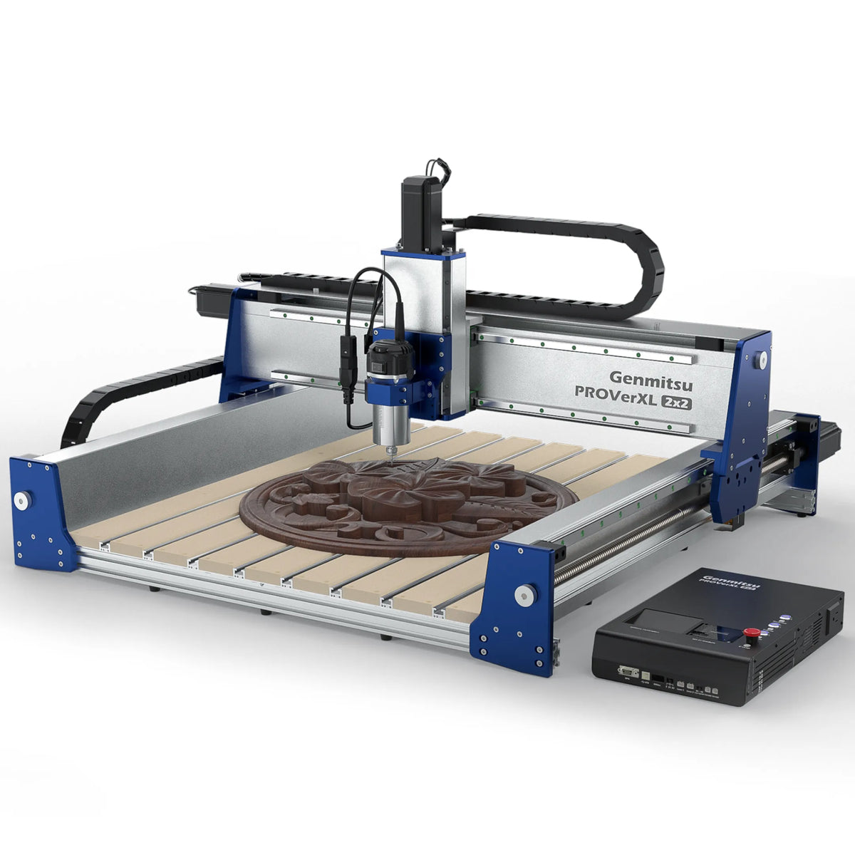 Genmitsu PROVerXL 2×2 CNC Router — 710W — 2x2 router with spindle, control box and sample relief