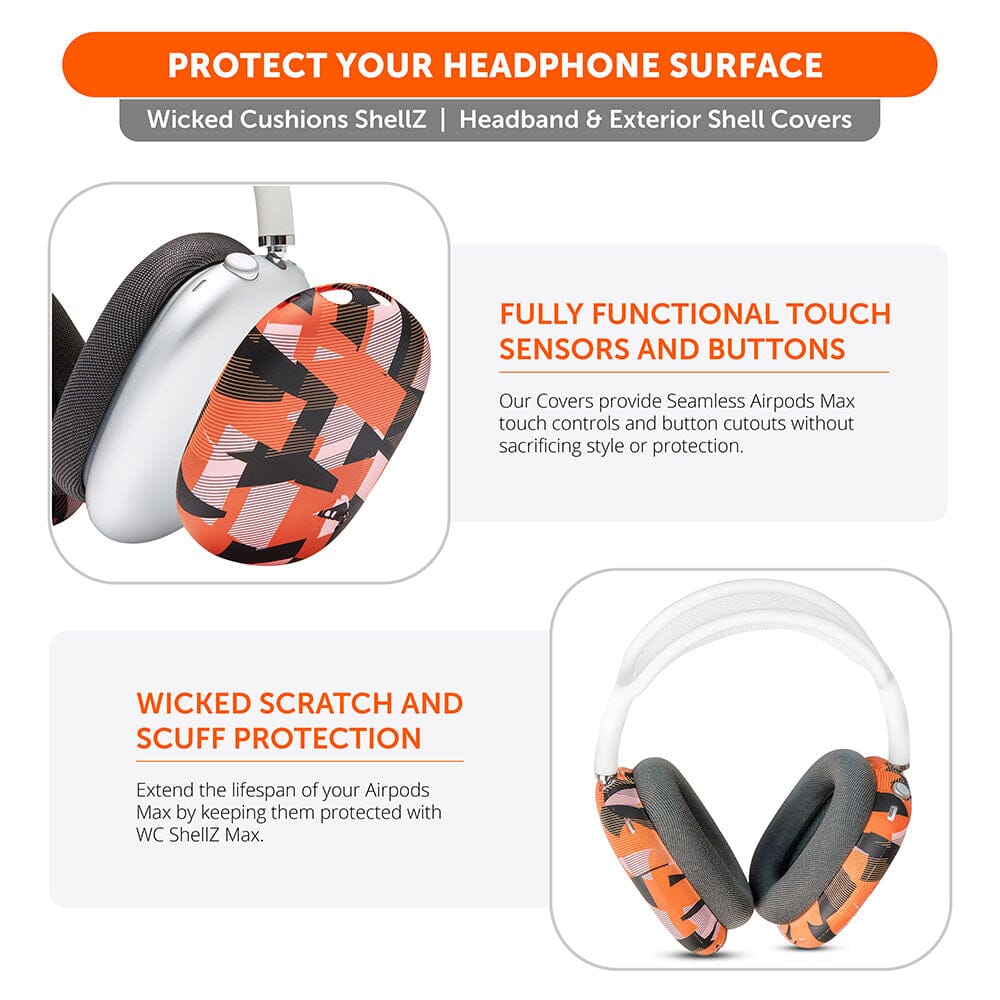Wicked Cushions Airpods Max 1 & 2 Exterior Shell Covers - WC ShellZ Max
