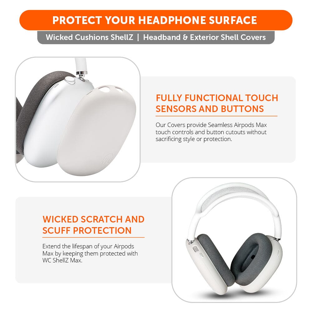 Wicked Cushions Airpods Max 1 & 2 Exterior Shell Covers - WC ShellZ Max