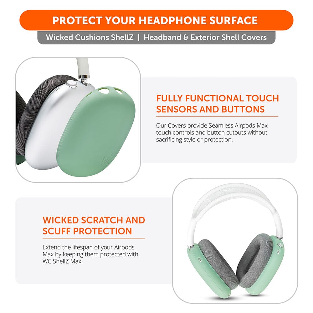 Wicked Cushions Airpods Max 1 & 2 Exterior Shell Covers - WC ShellZ Max