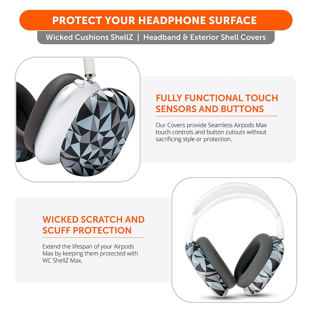 Wicked Cushions Airpods Max 1 & 2 Exterior Shell Covers - WC ShellZ Max