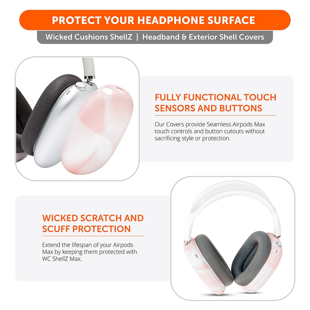 Wicked Cushions Airpods Max 1 & 2 Exterior Shell Covers - WC ShellZ Max