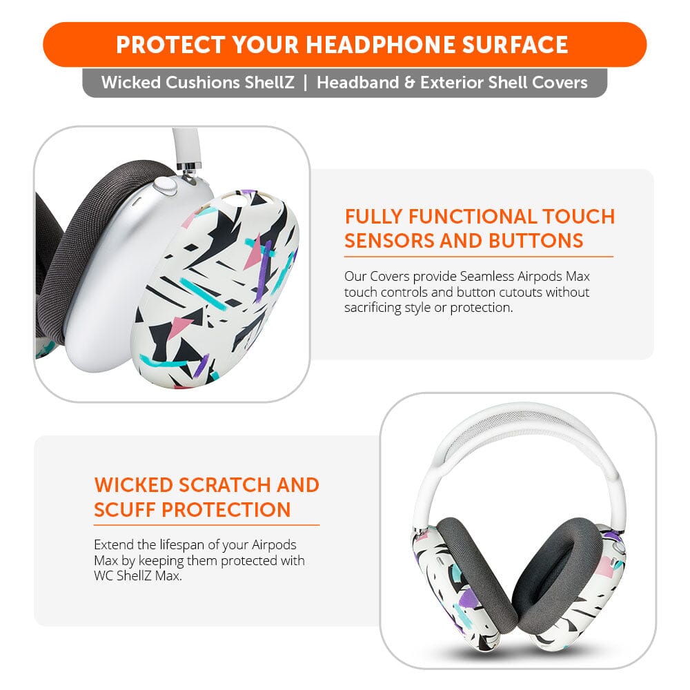 Wicked Cushions Airpods Max 1 & 2 Exterior Shell Covers - WC ShellZ Max