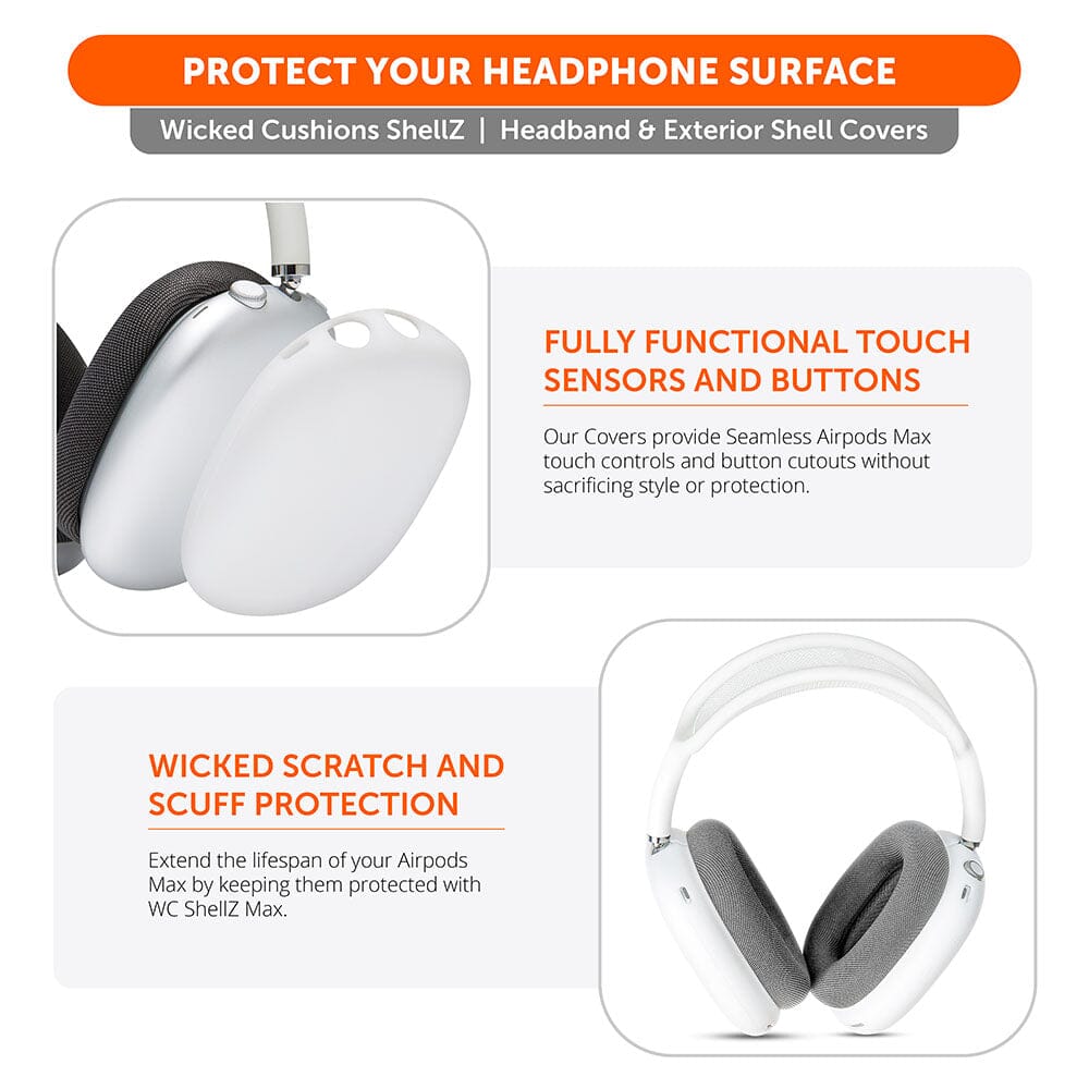 Wicked Cushions Airpods Max 1 & 2 Exterior Shell Covers - WC ShellZ Max