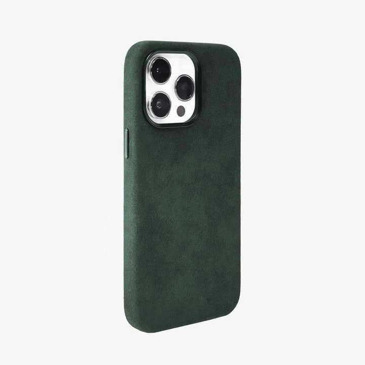 Luriax Modern iPhone 13 Case — Midnight Green — rear view and camera opening