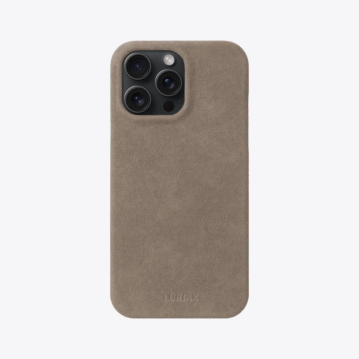 Luriax Minimal iPhone 15 Case — Malibu Beige — rear view and camera opening