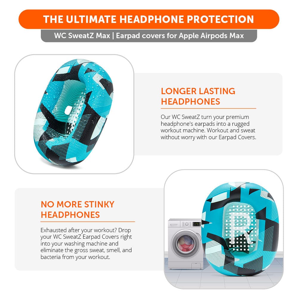 Wicked Cushions Apple Airpods Max 1 Earpad Sweat Covers - WC SweatZ Max
