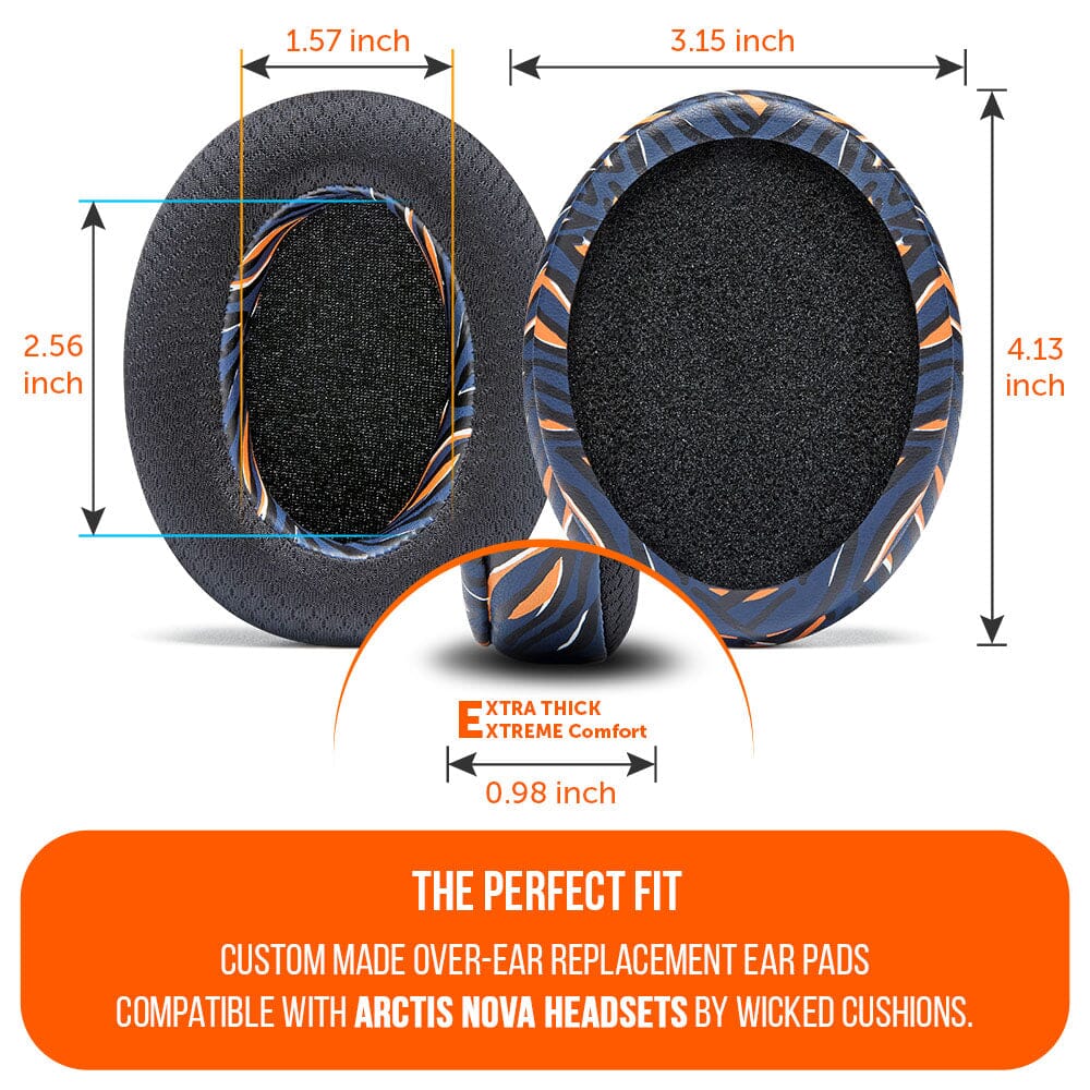 Wicked Cushions Arctis Nova Earpads - WC FreeZe Cooling Gel