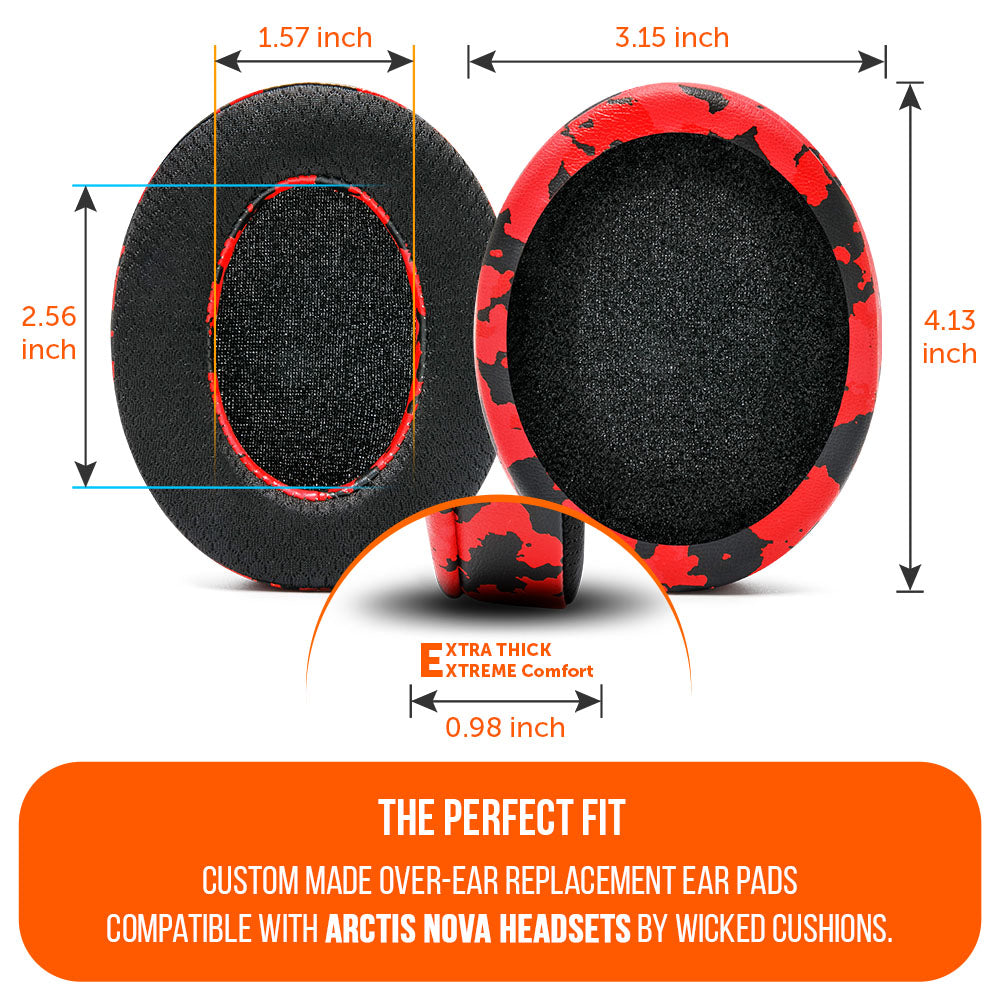 Wicked Cushions Arctis Nova Earpads - WC FreeZe Cooling Gel