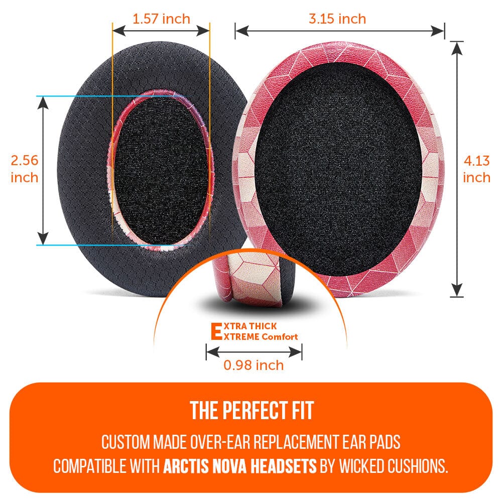 Wicked Cushions Arctis Nova Earpads - WC FreeZe Cooling Gel