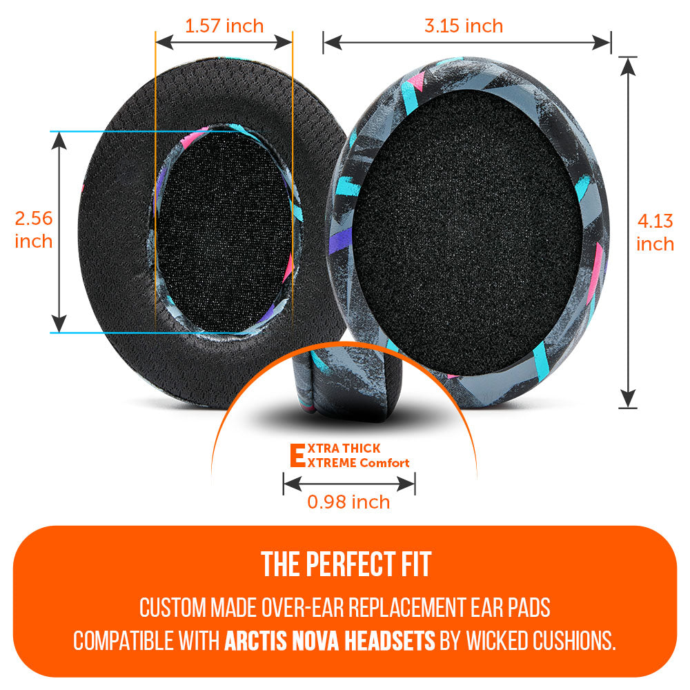 Wicked Cushions Arctis Nova Earpads - WC FreeZe Cooling Gel