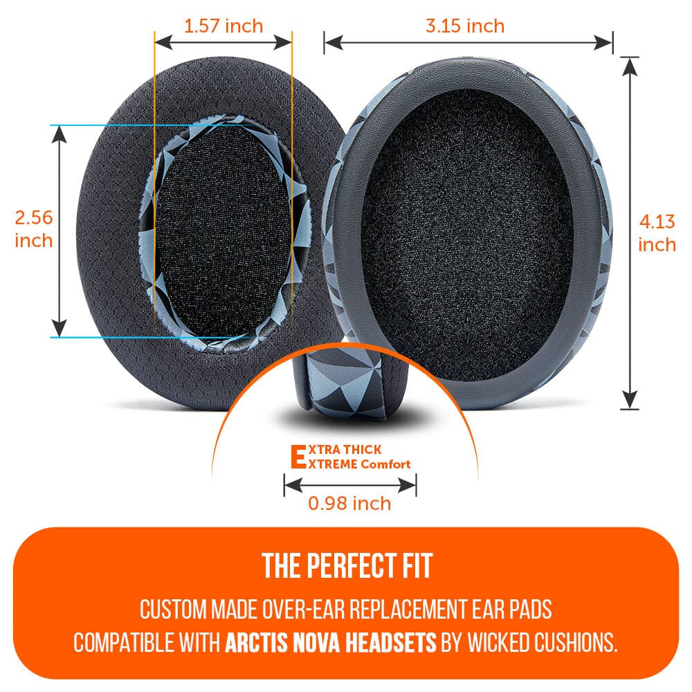 Wicked Cushions Arctis Nova Earpads - WC FreeZe Cooling Gel