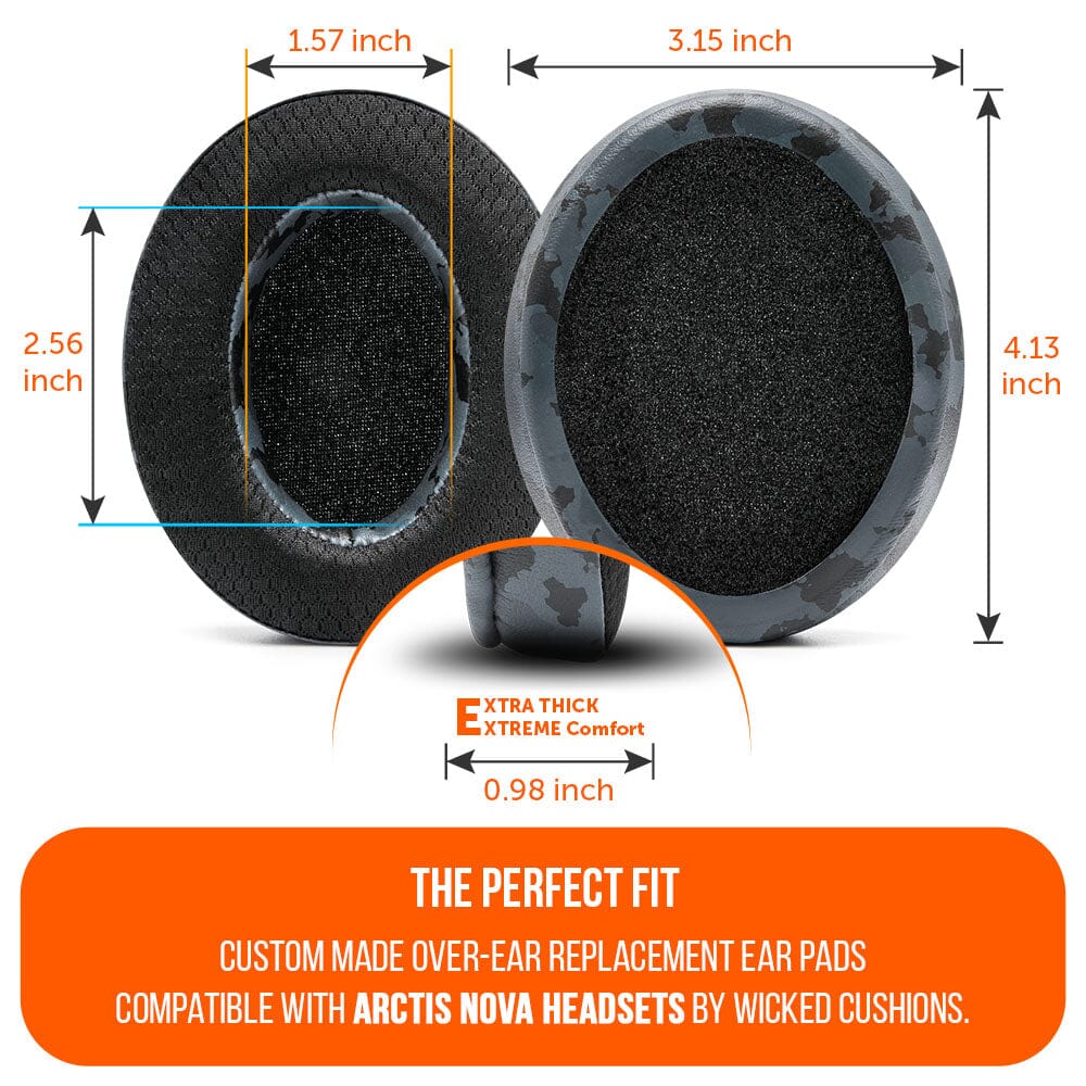 Wicked Cushions Arctis Nova Earpads - WC FreeZe Cooling Gel