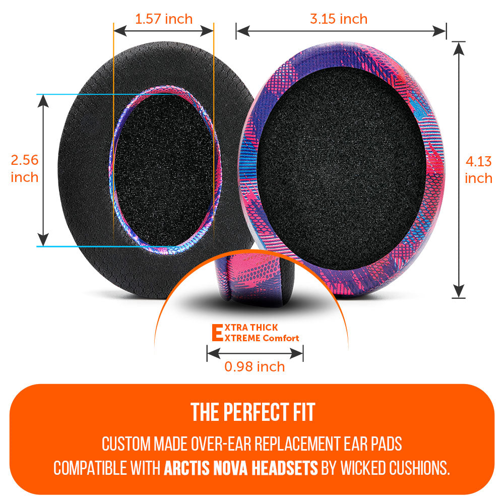 Wicked Cushions Arctis Nova Earpads - WC FreeZe Cooling Gel