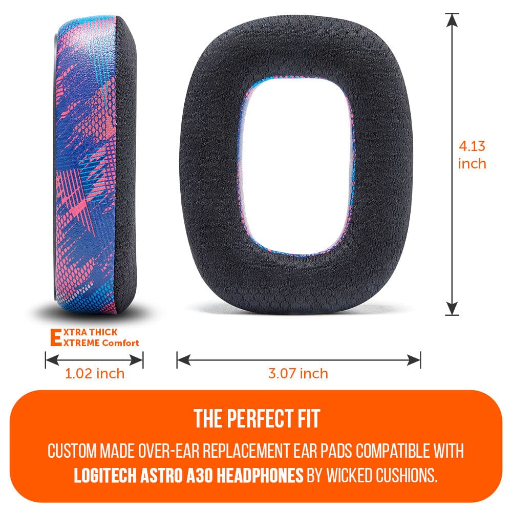 Wicked Cushions Astro A30 Earpads - WC FreeZe Cooling Gel