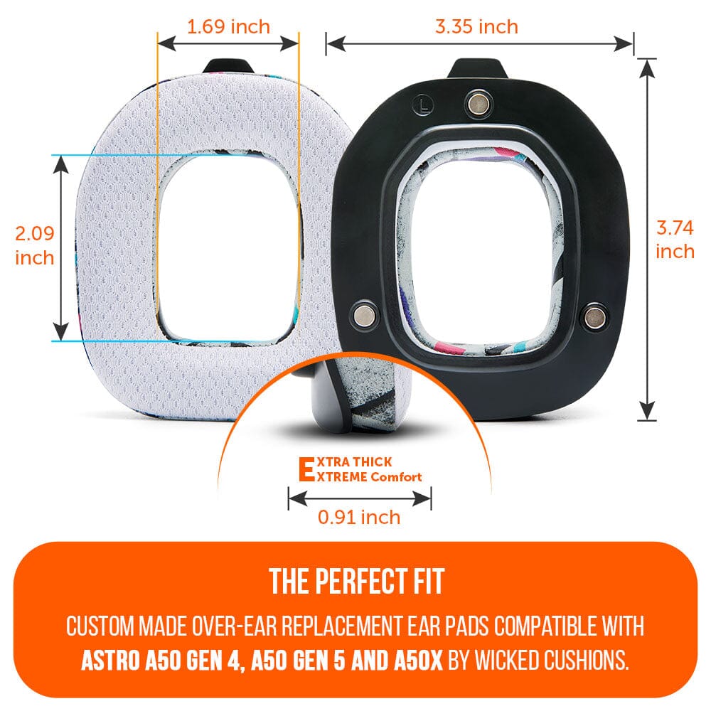 Wicked Cushions Astro A50 Gen 4, Gen 5 and A50X Earpads - WC FreeZe Cooling Gel