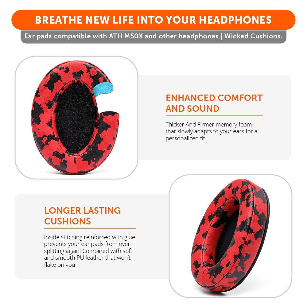Wicked Cushions ATH M50X Earpads