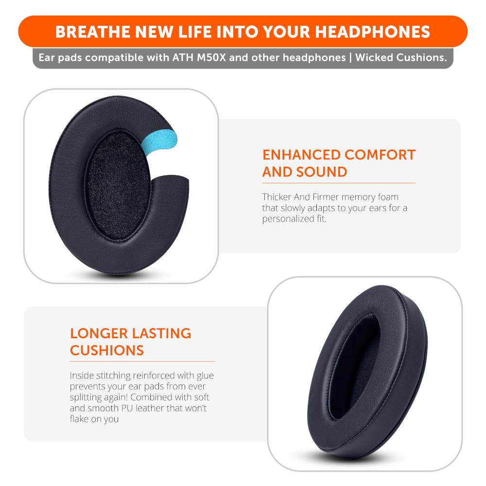 Wicked Cushions ATH M50X Earpads