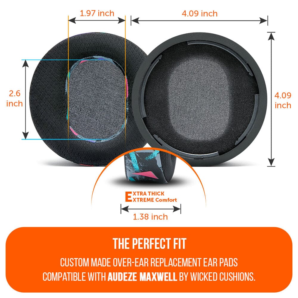 Wicked Cushions Audeze Maxwell Earpads - WC FreeZe Cooling Gel