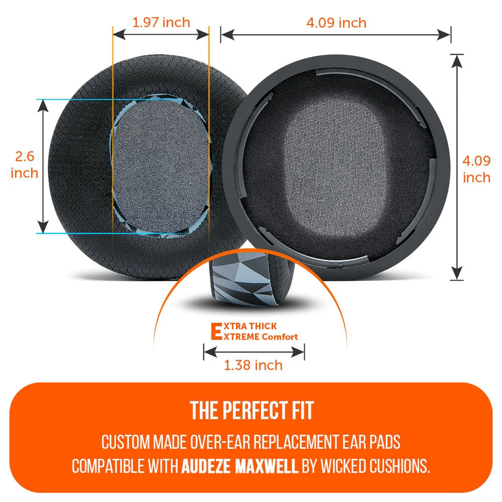 Wicked Cushions Audeze Maxwell Earpads - WC FreeZe Cooling Gel