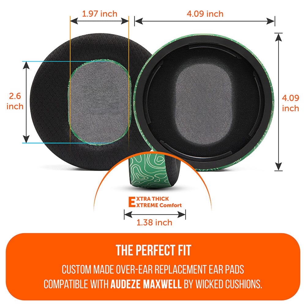 Wicked Cushions Audeze Maxwell Earpads - WC FreeZe Cooling Gel