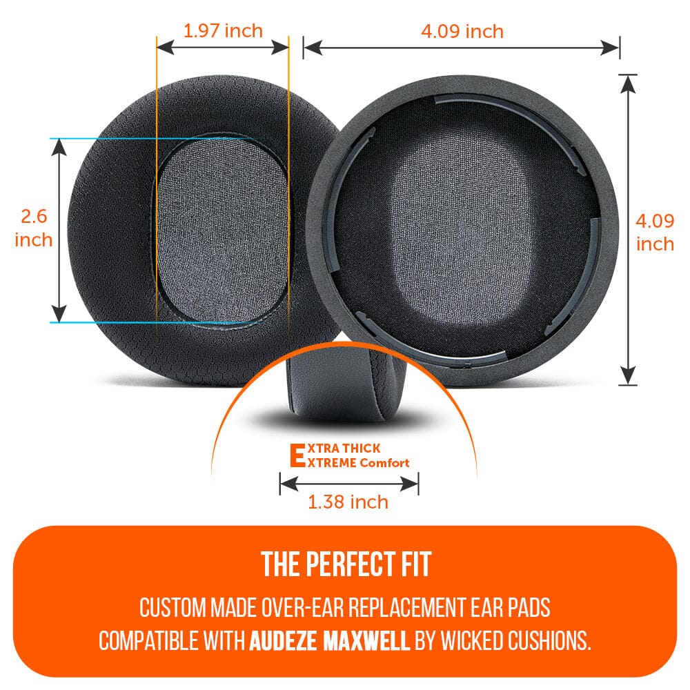 Wicked Cushions Audeze Maxwell Earpads - WC FreeZe Cooling Gel