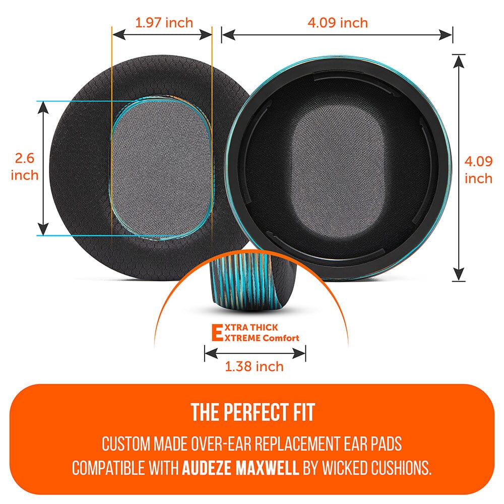 Wicked Cushions Audeze Maxwell Earpads - WC FreeZe Cooling Gel