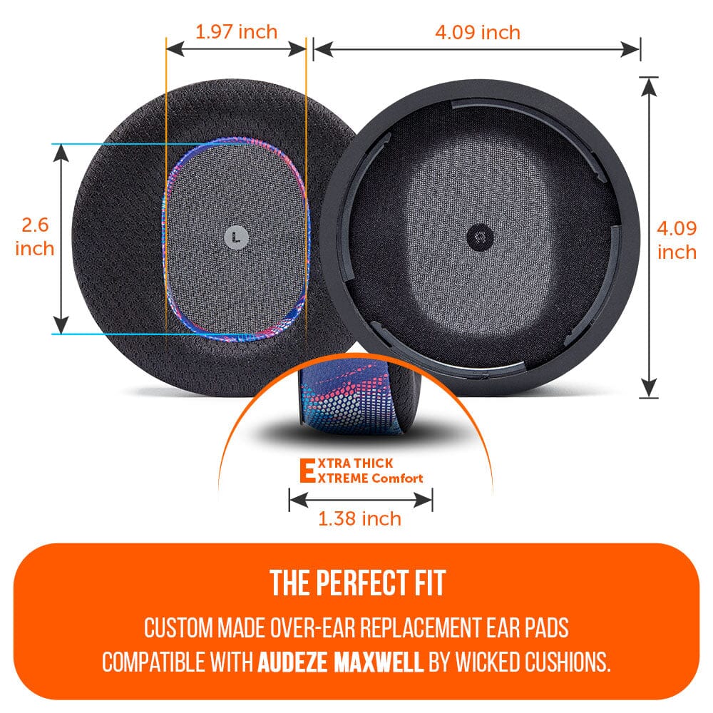 Wicked Cushions Audeze Maxwell Earpads - WC FreeZe Cooling Gel