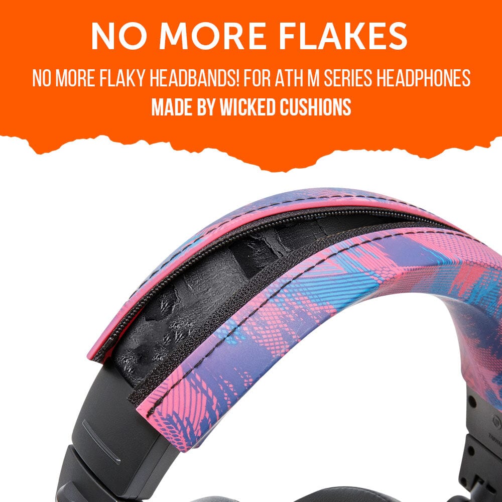 Wicked Cushions Audio Technica ATH M50X / M40X Headband Cover - WC BandZ ATH