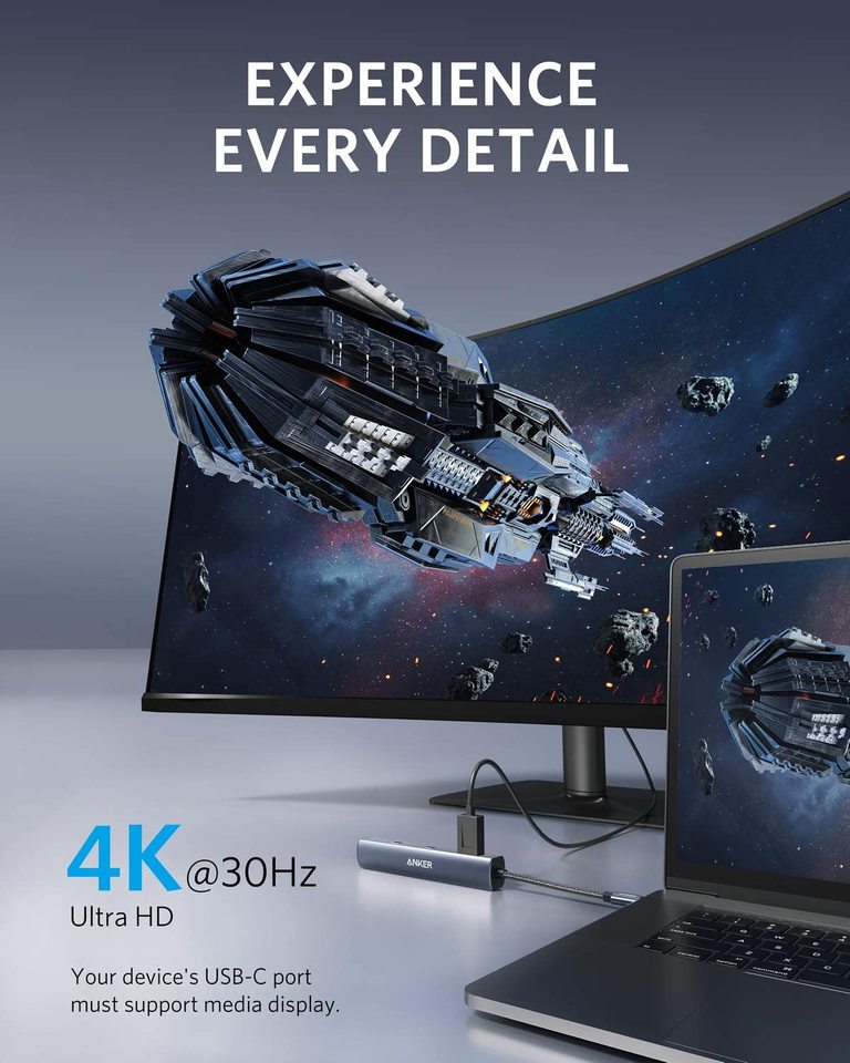 Anker 543 Slim 6-in-1 USB-C Hub