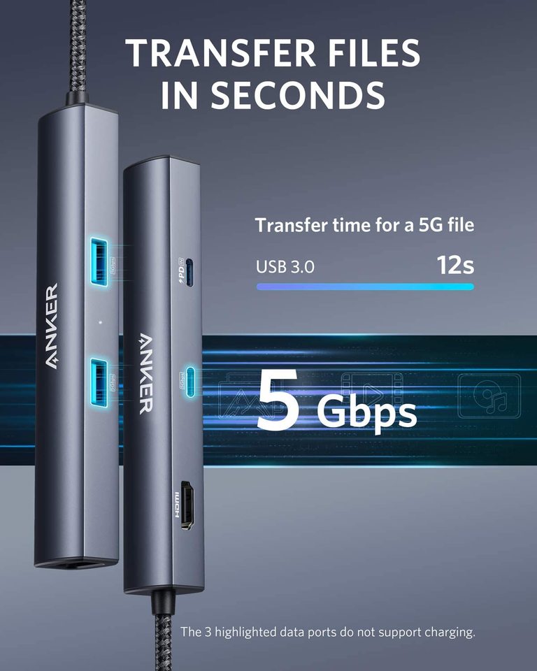 Anker 543 Slim 6-in-1 USB-C Hub