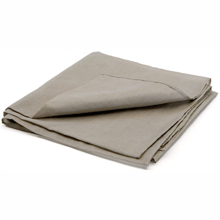 Folded tan SYB silver and silk bandana
