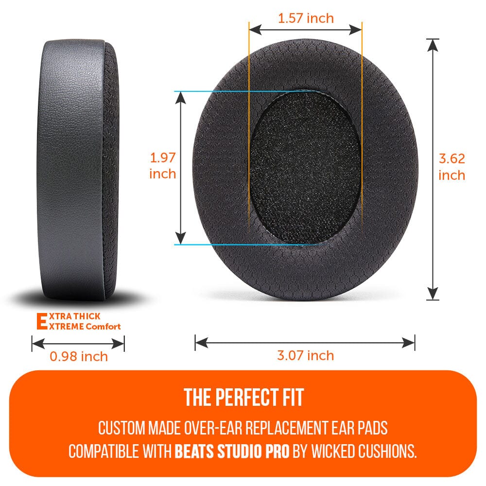 Wicked Cushions Beats Studio Pro Cooling Gel Earpads - WC FreeZe