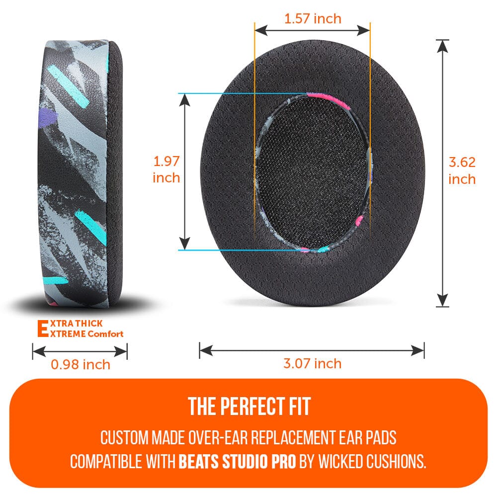Wicked Cushions Beats Studio Pro Cooling Gel Earpads - WC FreeZe