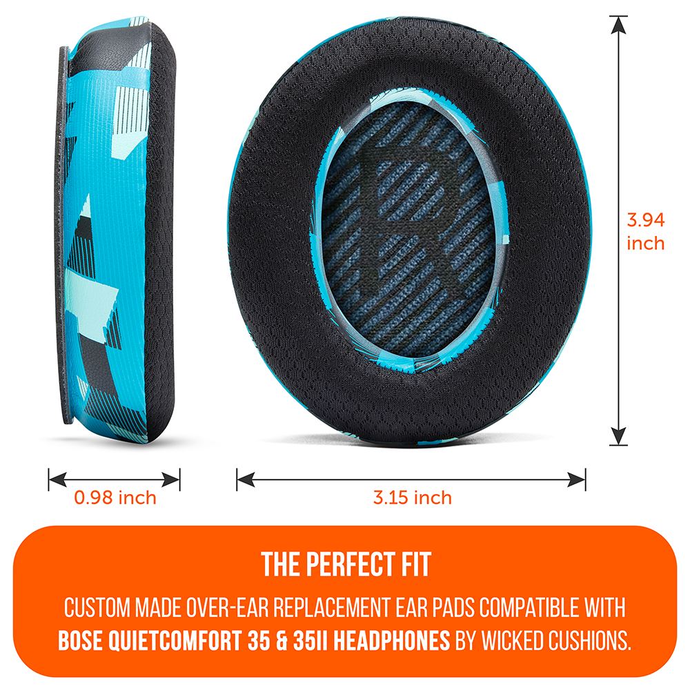 Wicked Cushions Bose QC35 Cooling Gel Earpads - WC FreeZe